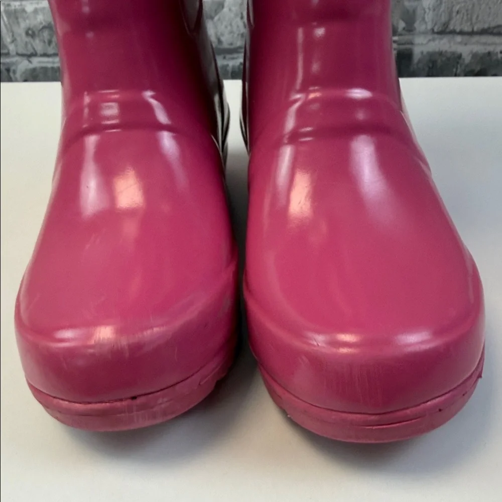 Pink Ralph Lauren Rain Boots with Green‎ Logo